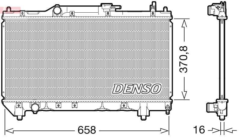 DENSO DRM50117 Engine radiator 1640002310