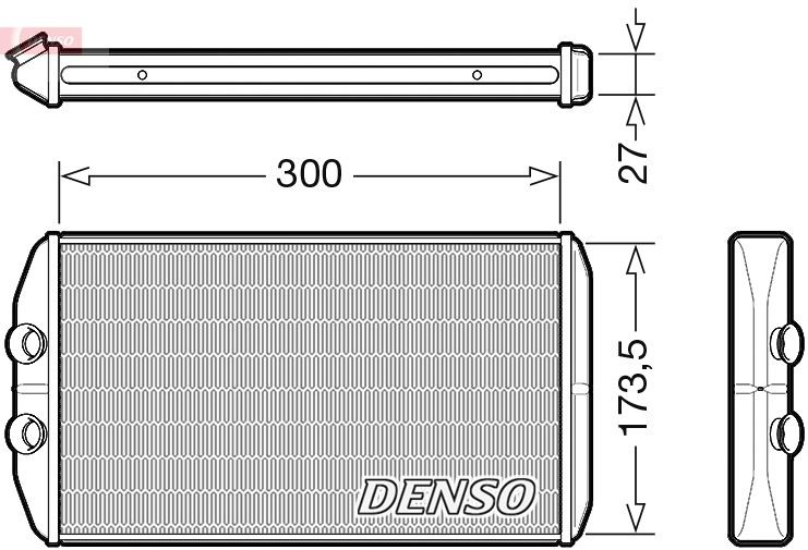 DENSO Heat exchanger, interior heating DRR12008 buy