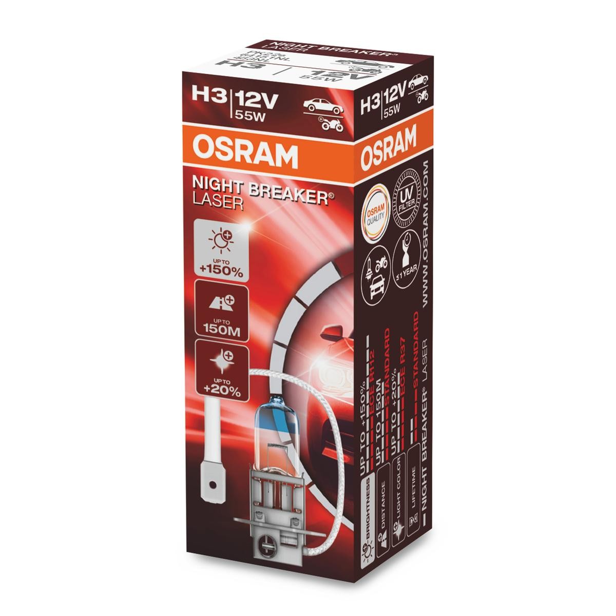 64151NL OSRAM Glühlampe, Fernscheinwerfer MULTICAR Fumo