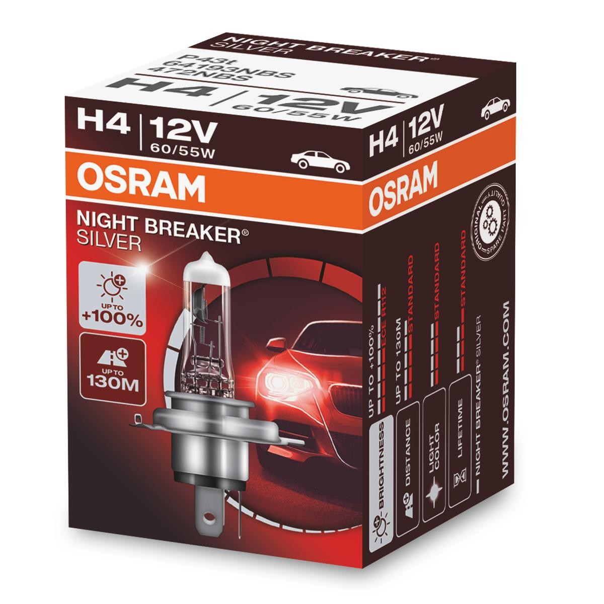 OSRAM 64193NBS Glühlampe, Fernscheinwerfer für FUSO (MITSUBISHI) CANTER LKW in Original Qualität