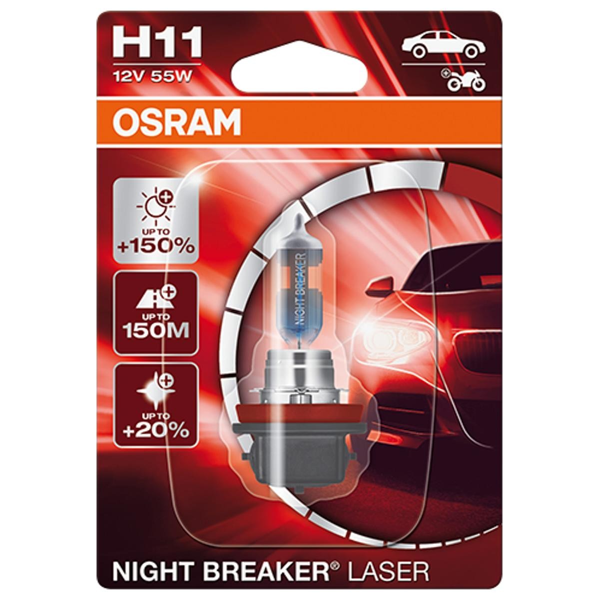 OSRAM Ampoule, projecteur longue portée VW,AUDI,MERCEDES-BENZ 64211NL-01B