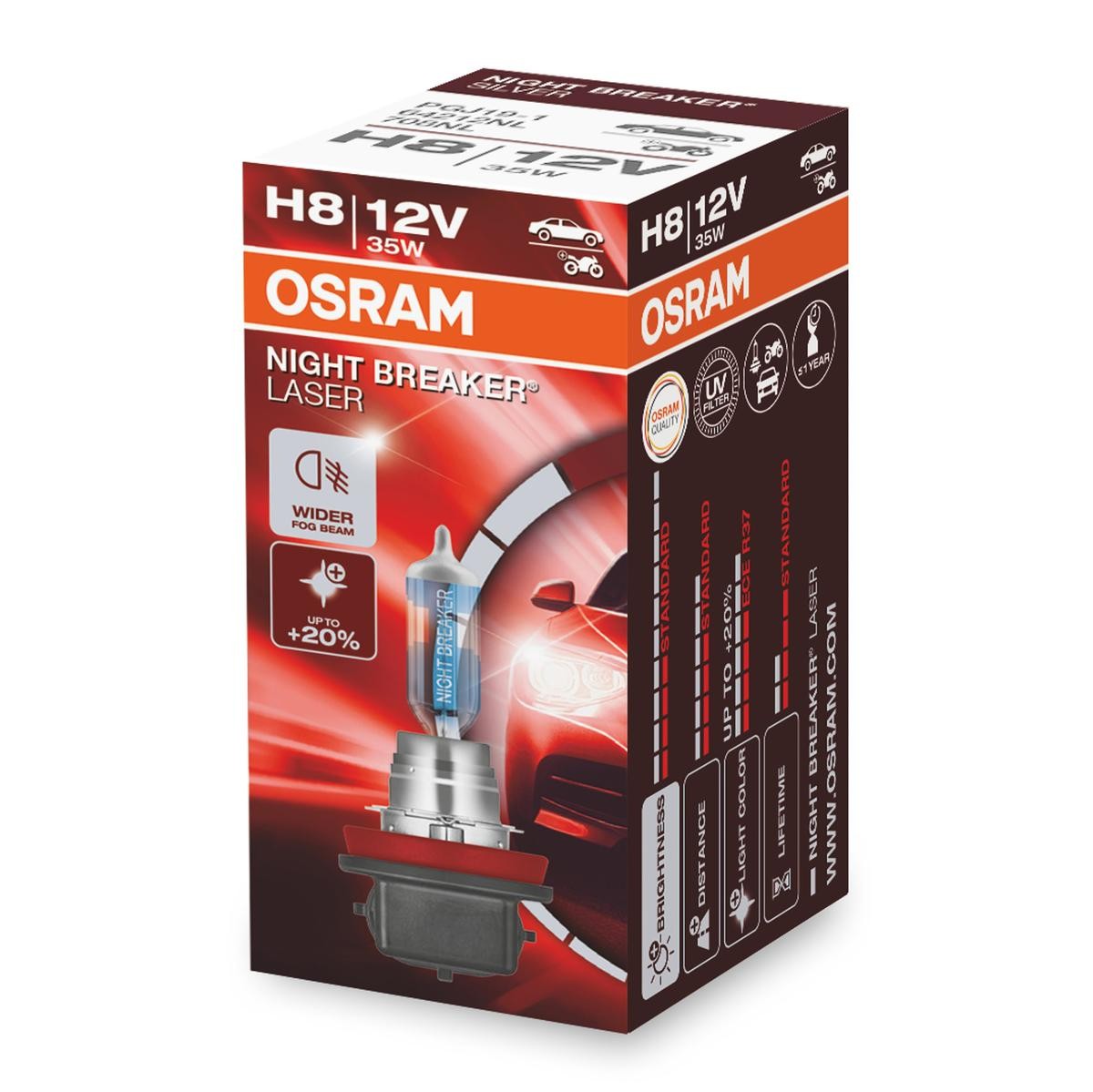 H8 OSRAM NIGHT BREAKER LASER next Generation 64212NL Fog lamp bulb Audi A4 B9 Avant 45 TFSI Mild Hybrid quattro 245 hp Petrol/Electric 2023 price