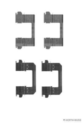 Mercedes SPRINTER Front brake pad fitting kit 1380399 HERTH+BUSS JAKOPARTS J3661030 online buy