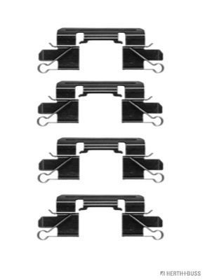 Original HERTH+BUSS JAKOPARTS Rear brake pad fitting kit J3665014 for MERCEDES-BENZ SPRINTER