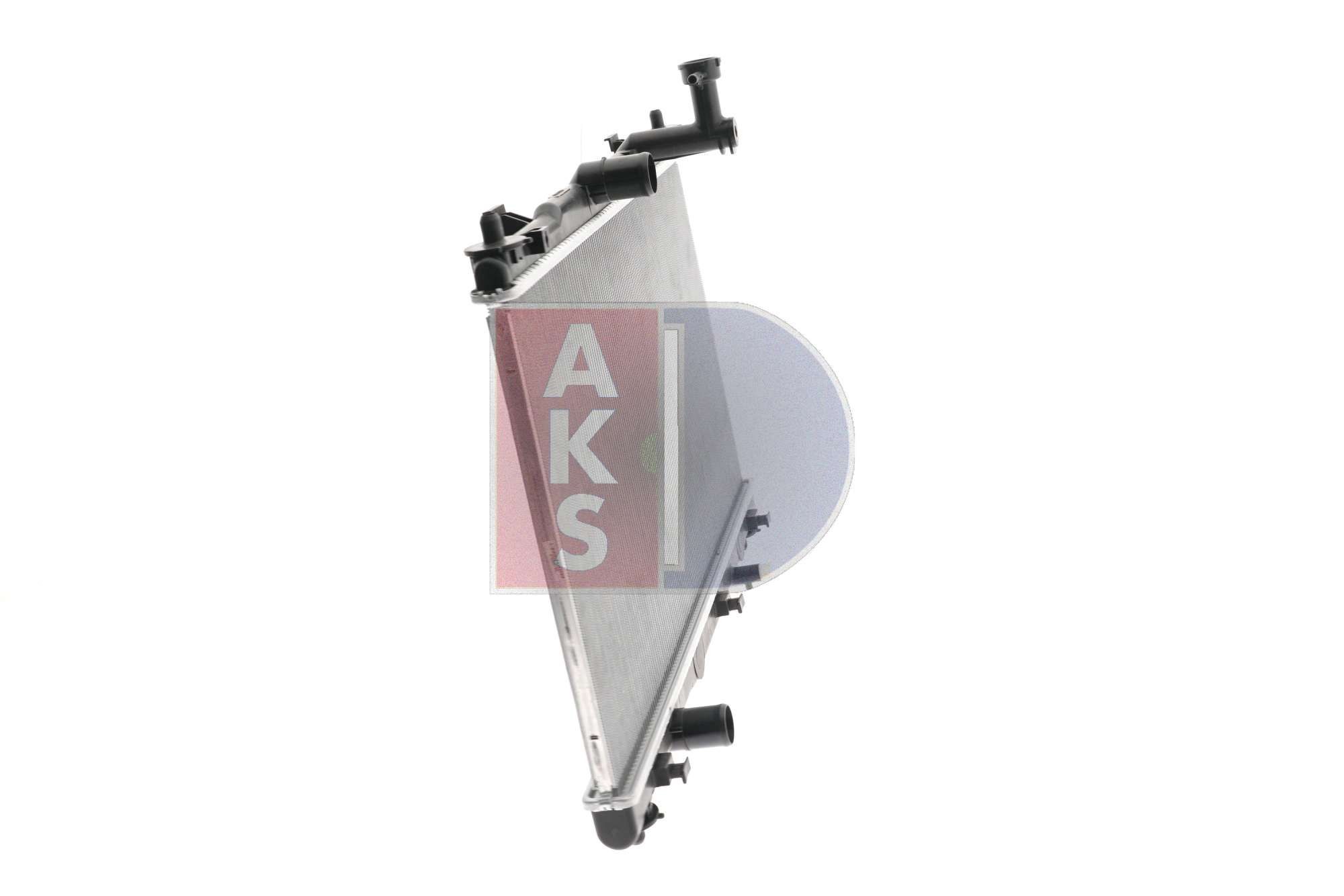 AKS DASIS 320064N Engine radiator Aluminium, for vehicles with/without air conditioning, 375 x 683 x 16 mm, Manual Transmission, Brazed cooling fins
