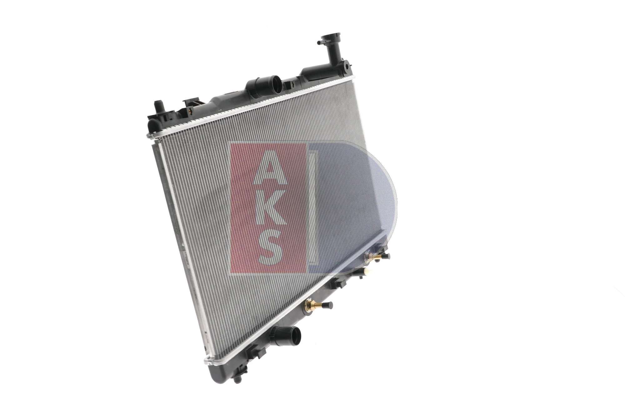 320065N Radiator 320065N AKS DASIS Aluminium, for vehicles with/without air conditioning, 375 x 682 x 16 mm, Automatic Transmission, Brazed cooling fins