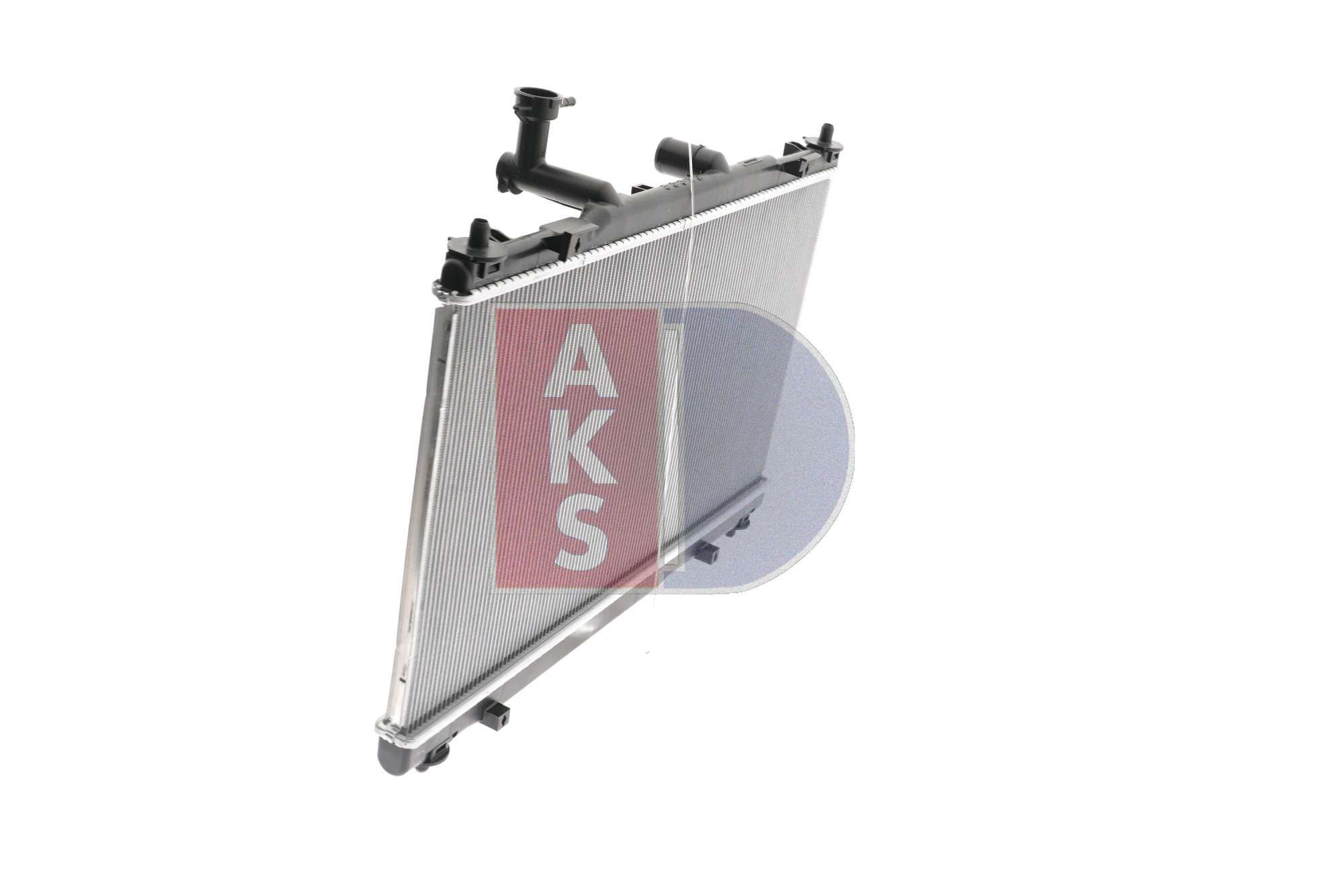 AKS DASIS 320065N Engine radiator Aluminium, for vehicles with/without air conditioning, 375 x 682 x 16 mm, Automatic Transmission, Brazed cooling fins