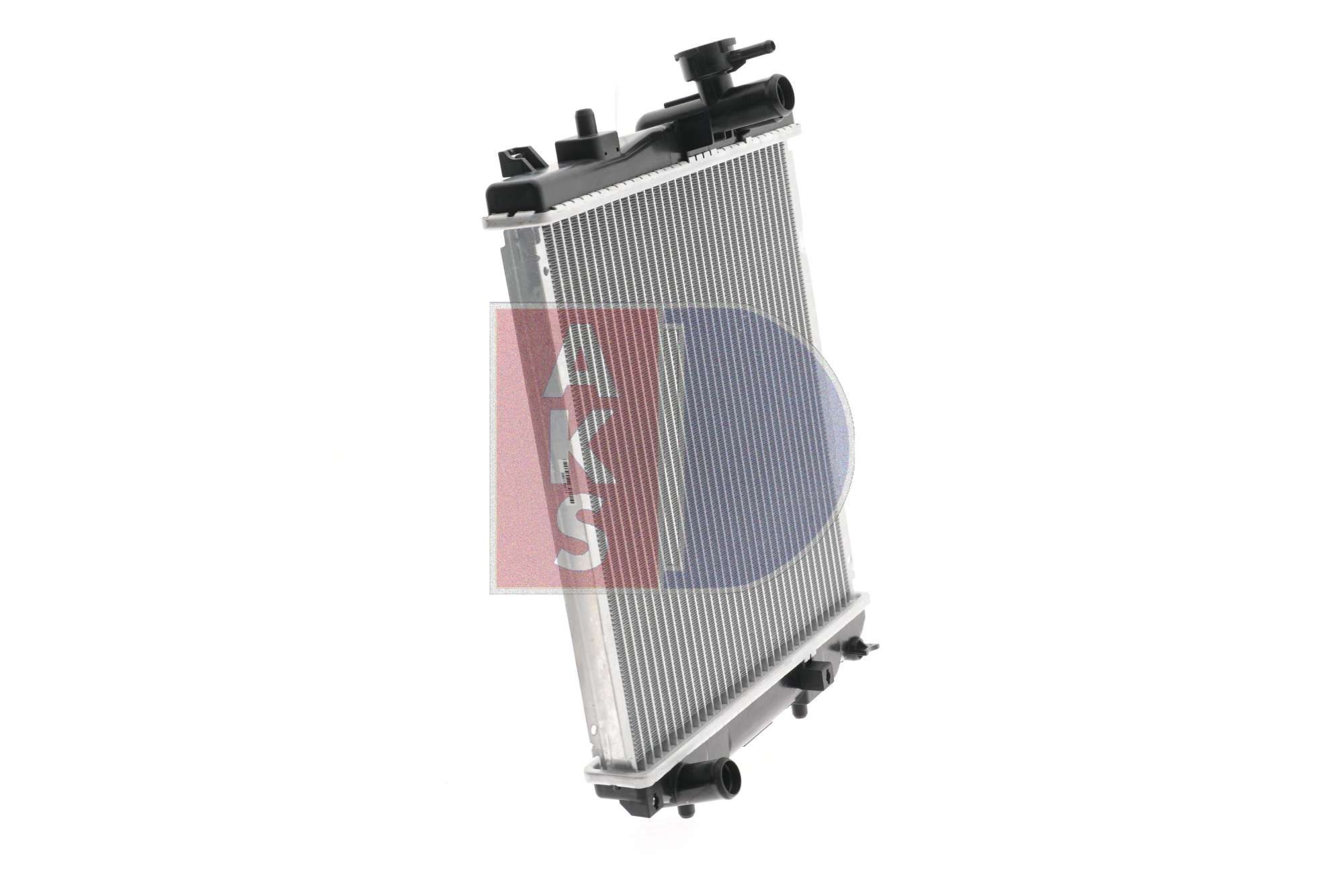 360035N Radiator 360035N AKS DASIS Aluminium, for vehicles with/without air conditioning, 350 x 318 x 25 mm, Manual Transmission, Brazed cooling fins