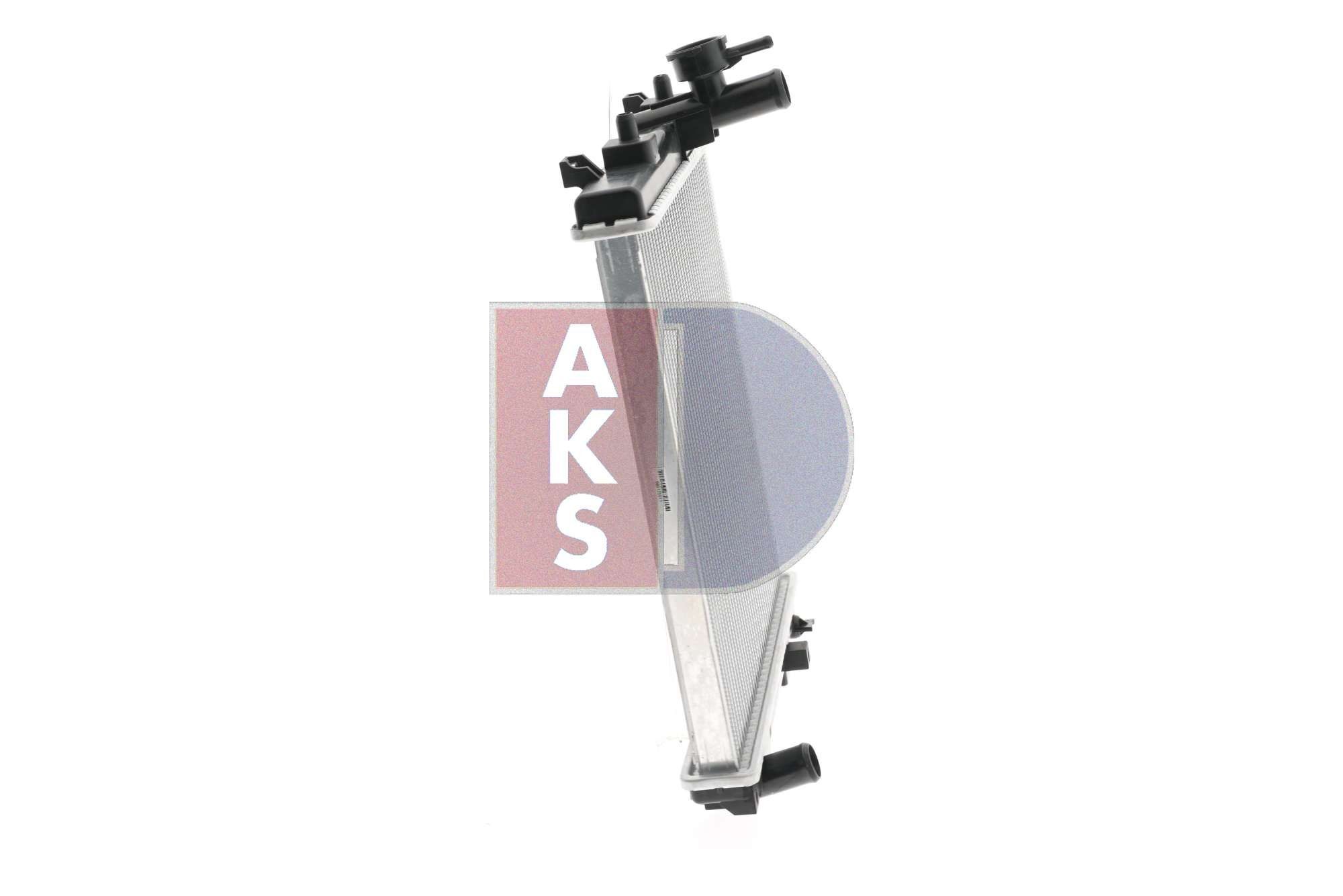 AKS DASIS 360035N Engine radiator Aluminium, for vehicles with/without air conditioning, 350 x 318 x 25 mm, Manual Transmission, Brazed cooling fins