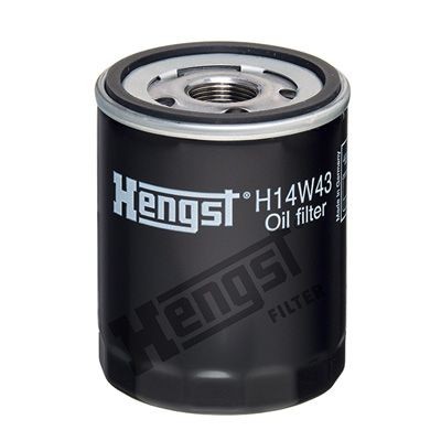 HENGST FILTER H14W43 Oil filter M22x1,5, Spin-on Filter