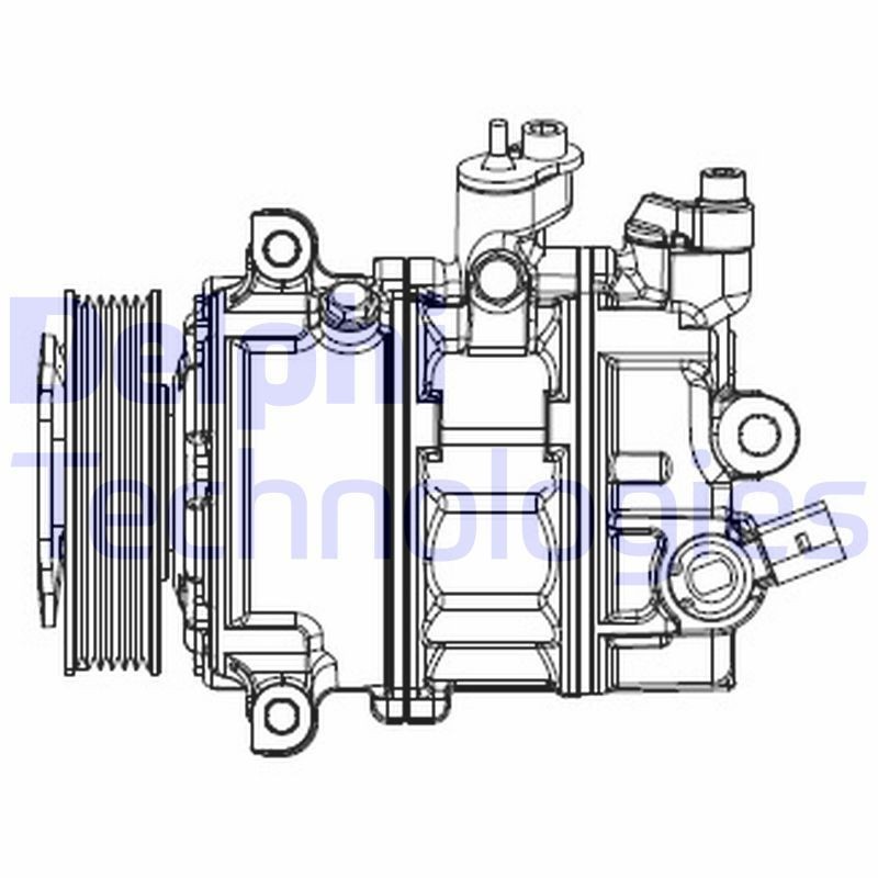 DELPHI CS20529 Air conditioning compressor 5C0 820 803 C