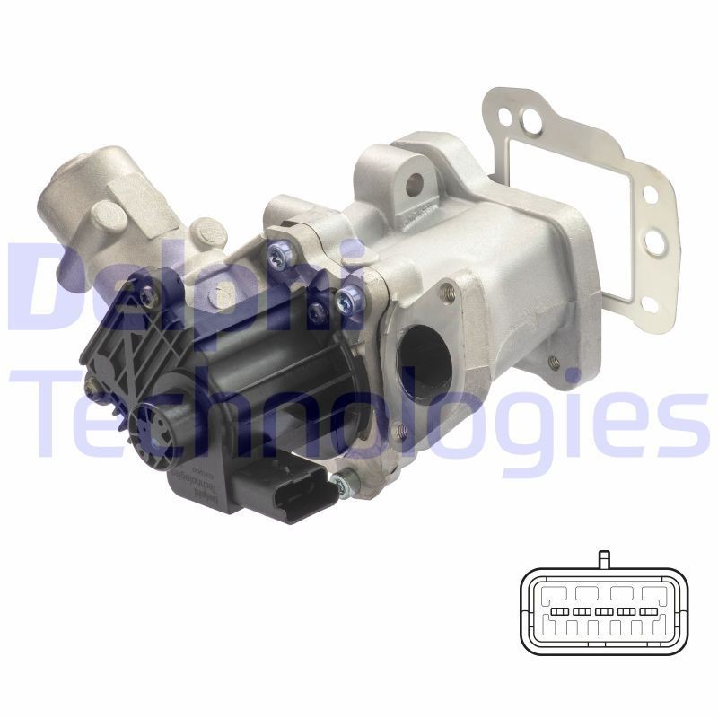 DELPHI EG10437-12B1 EGR valve PEUGEOT 607 2000 in original quality