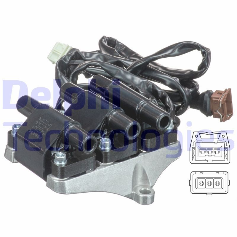Audi CABRIOLET Spark plug coil 13812476 DELPHI GN10695-12B1 online buy