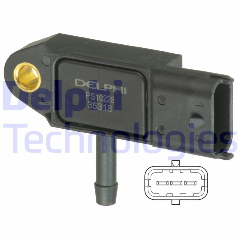 DELPHI Number of pins: 3-pin connector MAP sensor PS10228 buy