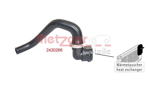 METZGER Coolant Hose 2420266 for FIAT DOBLO