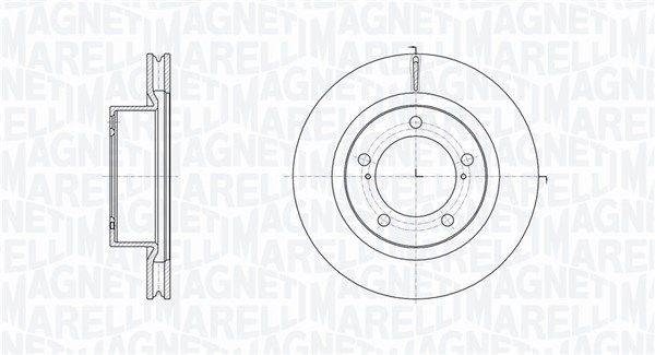 Original 361302040648 MAGNETI MARELLI Brake disc kit LEXUS