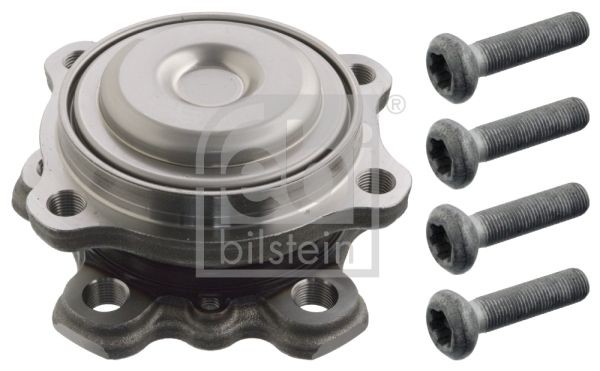 FEBI BILSTEIN 103943 Wheel bearing kit Front Axle Left, Front Axle Right, Wheel Bearing integrated into wheel hub, with wheel hub, with fastening material, 139 mm, Double Row