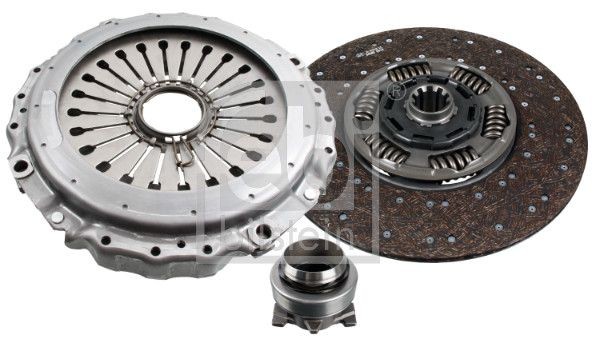 Clutch kit FEBI BILSTEIN three-piece, with synthetic grease, with clutch release bearing, 431mm - 105140