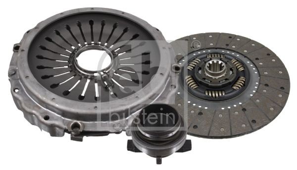 FEBI BILSTEIN 105156 Clutch kit three-piece, with synthetic grease, with clutch release bearing, 395mm