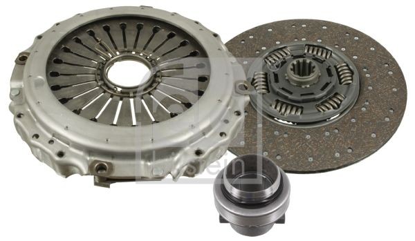 FEBI BILSTEIN 105161 Clutch kit three-piece, with synthetic grease, with clutch release bearing, 432mm