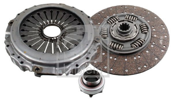 FEBI BILSTEIN 105168 Clutch kit three-piece, with synthetic grease, with clutch release bearing, 432mm