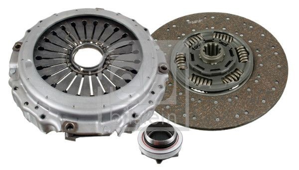 FEBI BILSTEIN 105169 Clutch kit three-piece, with synthetic grease, with clutch release bearing, 432mm
