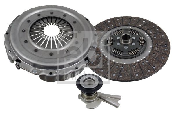 FEBI BILSTEIN 105224 Clutch kit three-piece, with central slave cylinder, with synthetic grease, 396mm