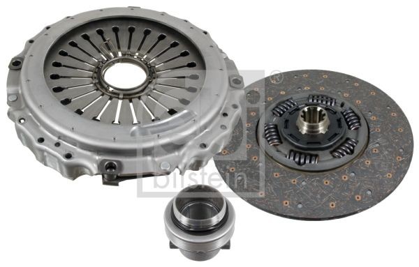 FEBI BILSTEIN 105236 Clutch kit three-piece, with synthetic grease, with clutch release bearing, 432mm