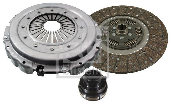 FEBI BILSTEIN 105253 Clutch kit three-piece, with synthetic grease, with clutch release bearing, 395mm