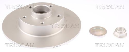 TRISCAN 260x8mm, 5, 5, solid, Coated Ø: 260mm, Num. of holes: 5, Brake Disc Thickness: 8mm Brake rotor 8120 25185C buy