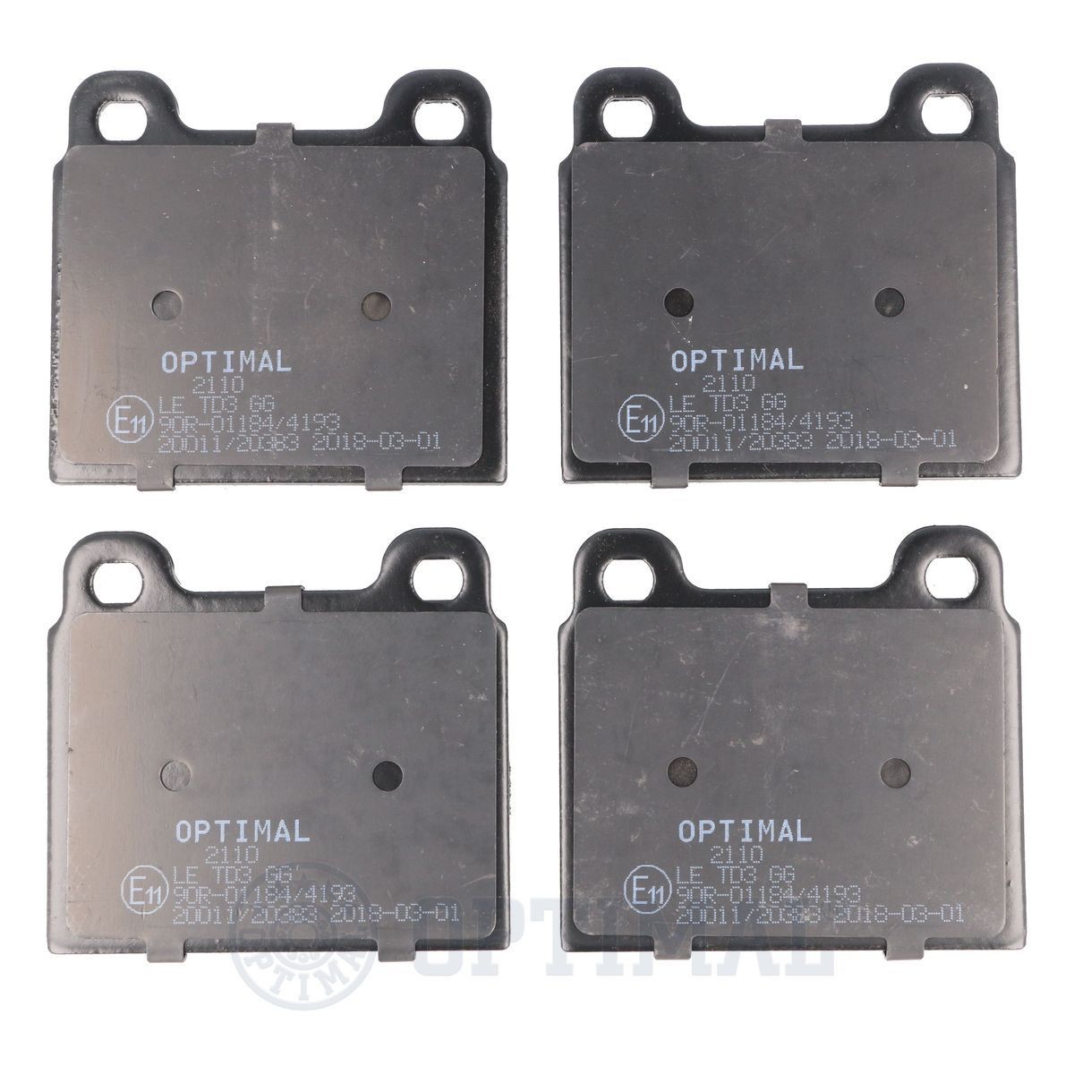 20011 OPTIMAL BP-02110 Brake pad set A000 420 66 20