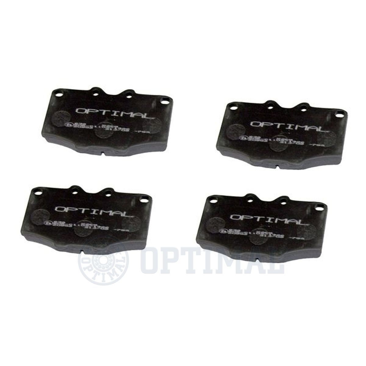 20566 OPTIMAL Front Axle Height: 66,1mm, Width: 107,2mm, Thickness: 14,9mm Brake pads BP-09268 buy