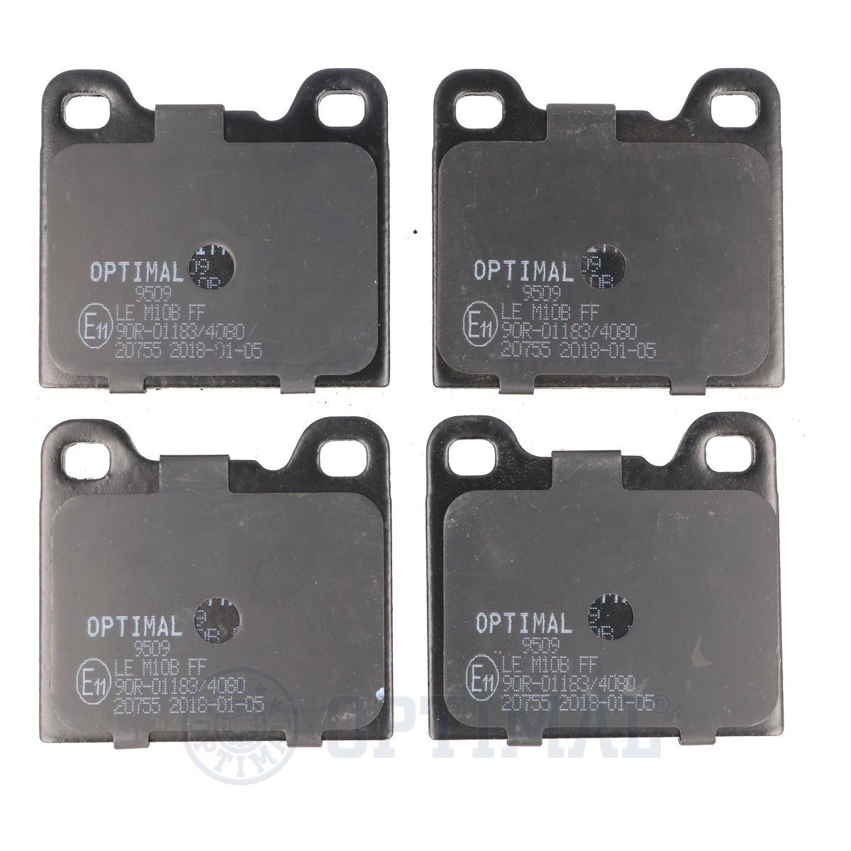 20755 OPTIMAL BP-09509 Brake pad set 271758.5