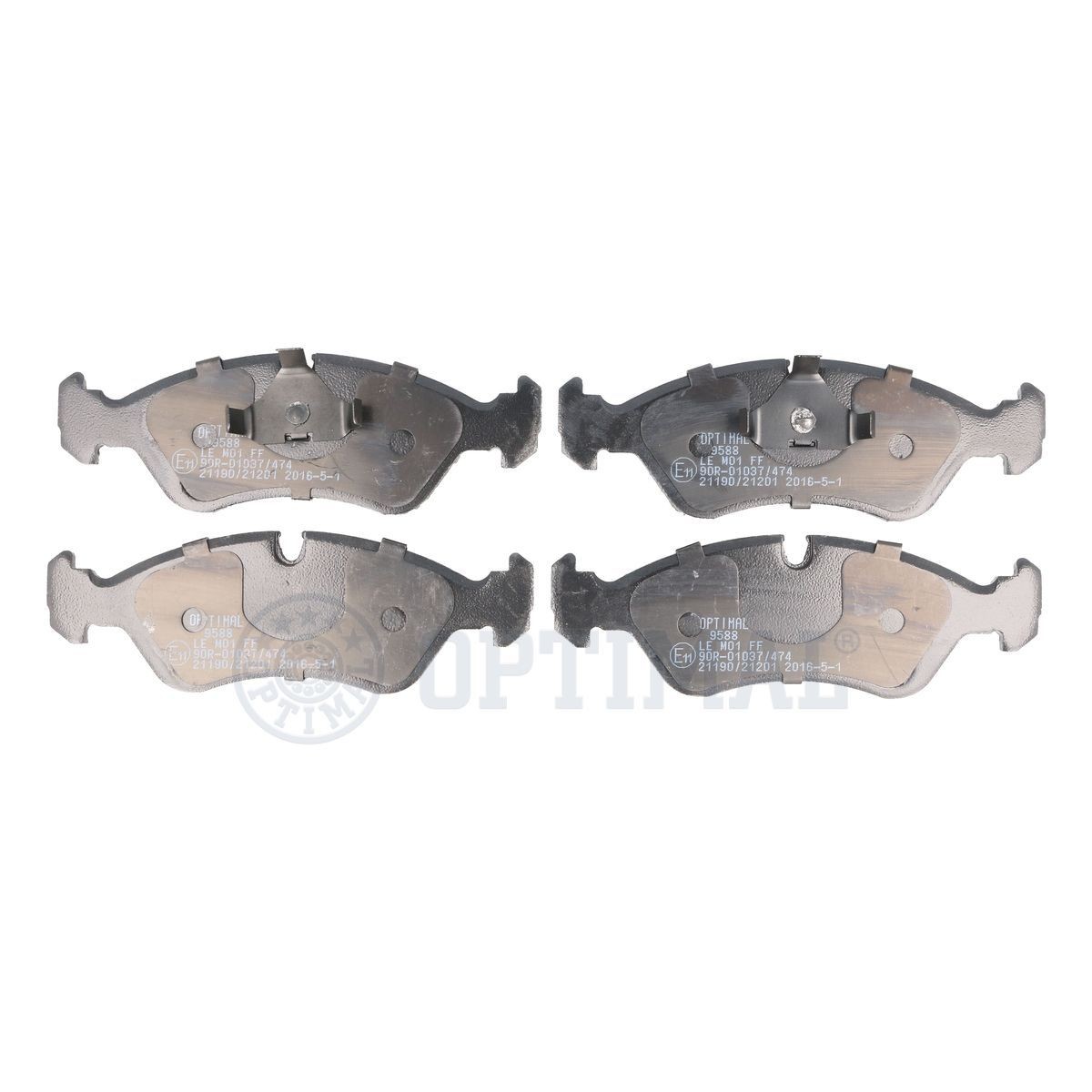 Opel ASTRA Set of brake pads 13831900 OPTIMAL BP-09588 online buy