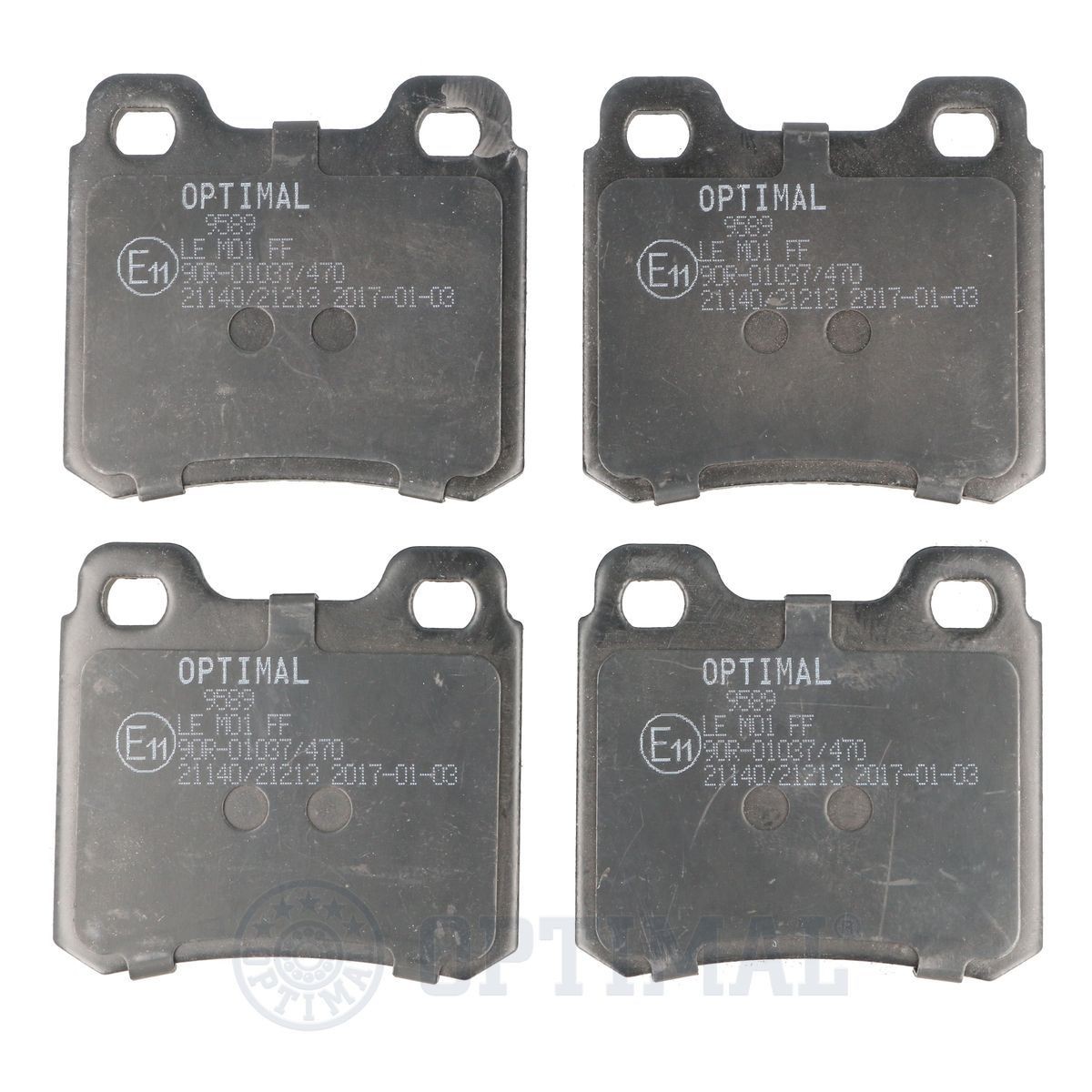Opel ASTRA Disk brake pads 13831901 OPTIMAL BP-09589 online buy