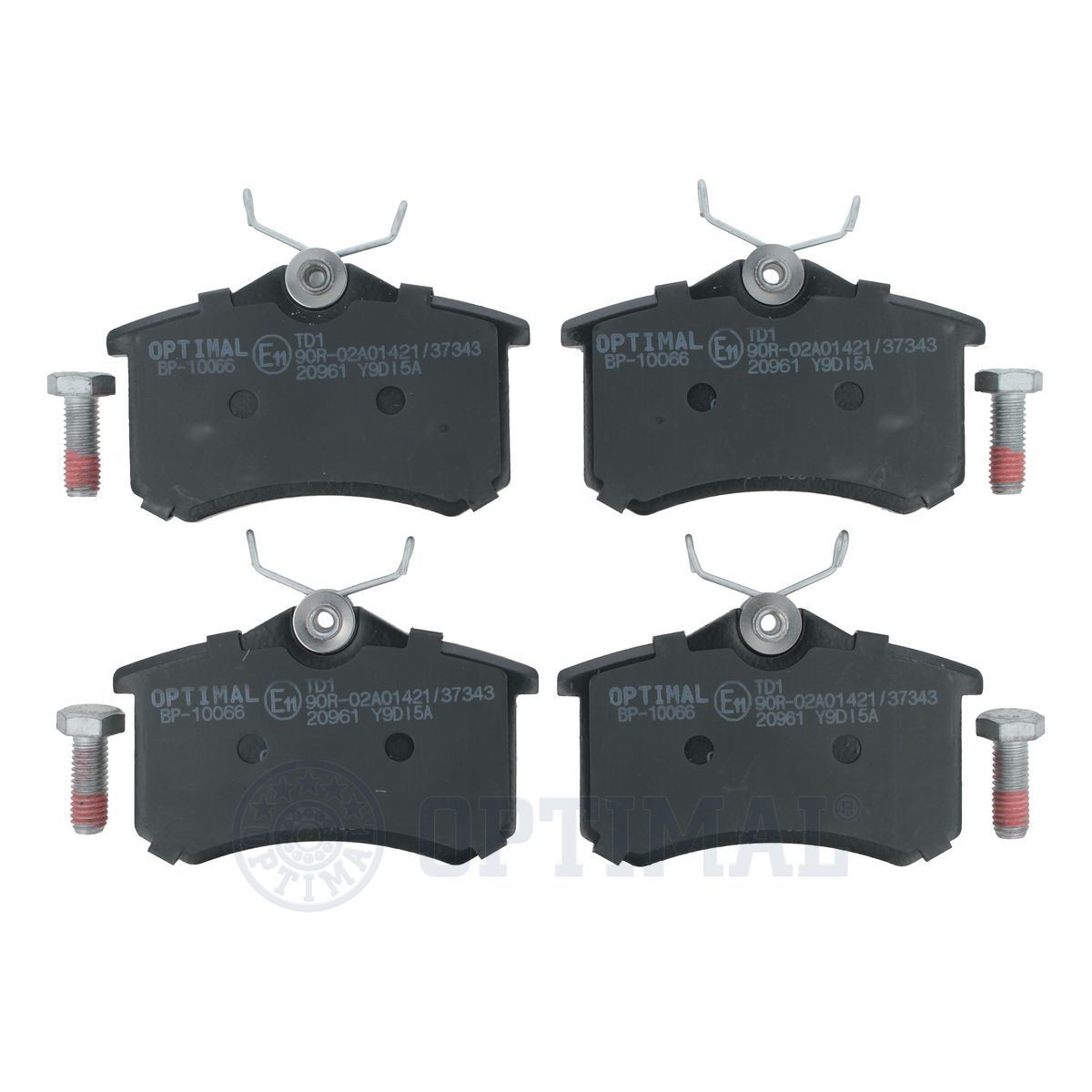 Fiat UNO Set of brake pads 13832084 OPTIMAL BP-10066 online buy