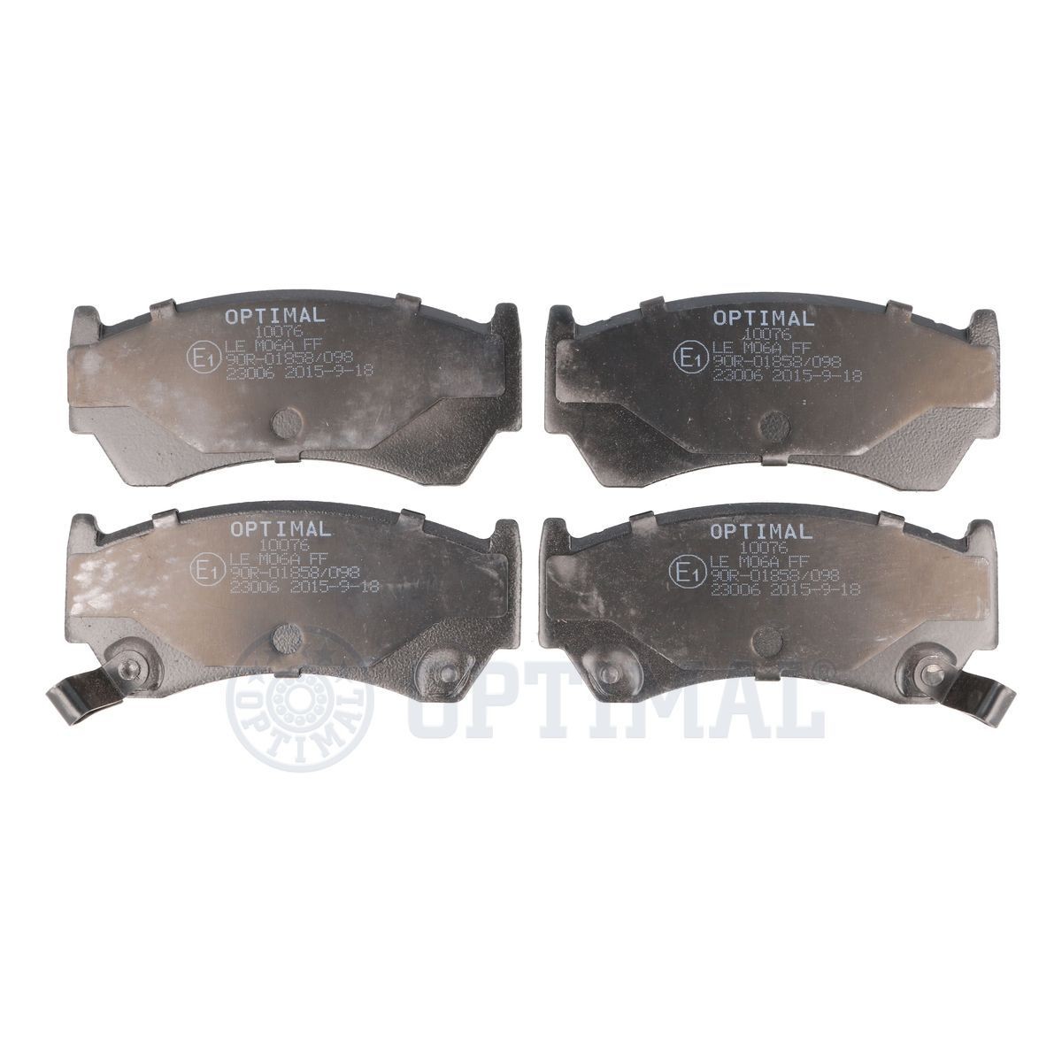 OPTIMAL BP-10076 Brake pad set Front Axle, with acoustic wear warning