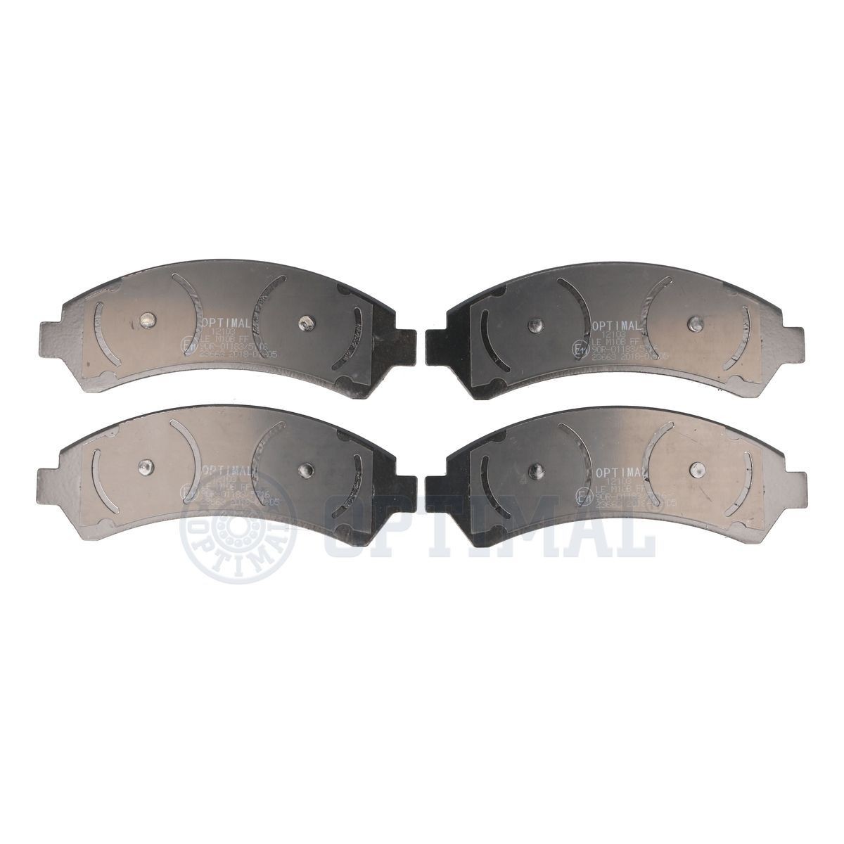 OPTIMAL Front Axle Height: 61mm, Width: 166,7mm, Thickness: 16mm Brake pads BP-12103 buy