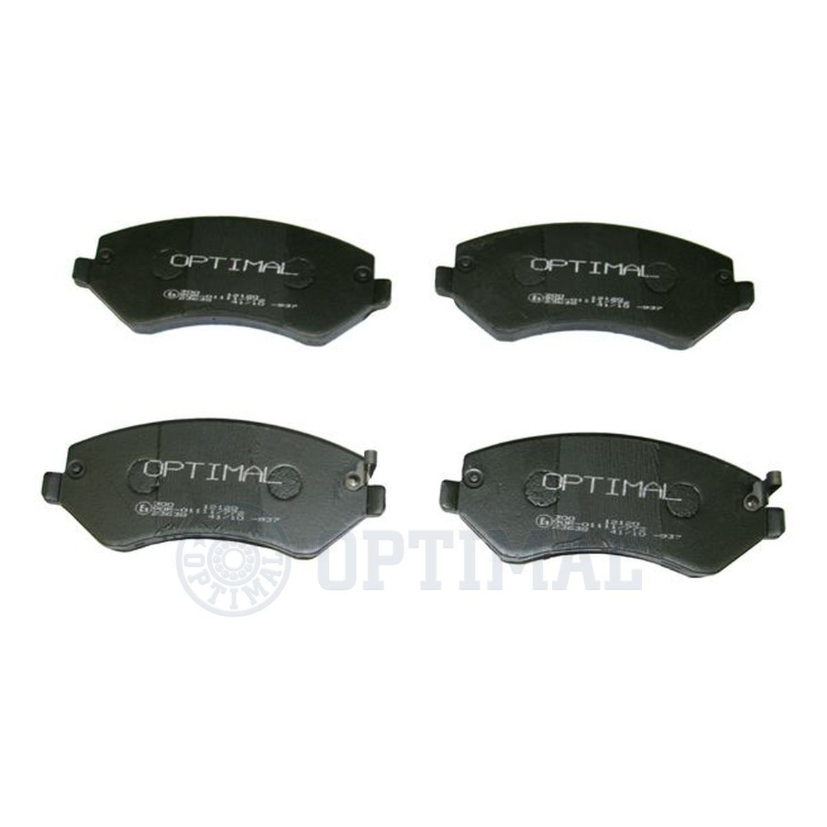 OPTIMAL BP-12120 Brake pad set Front Axle, with acoustic wear warning