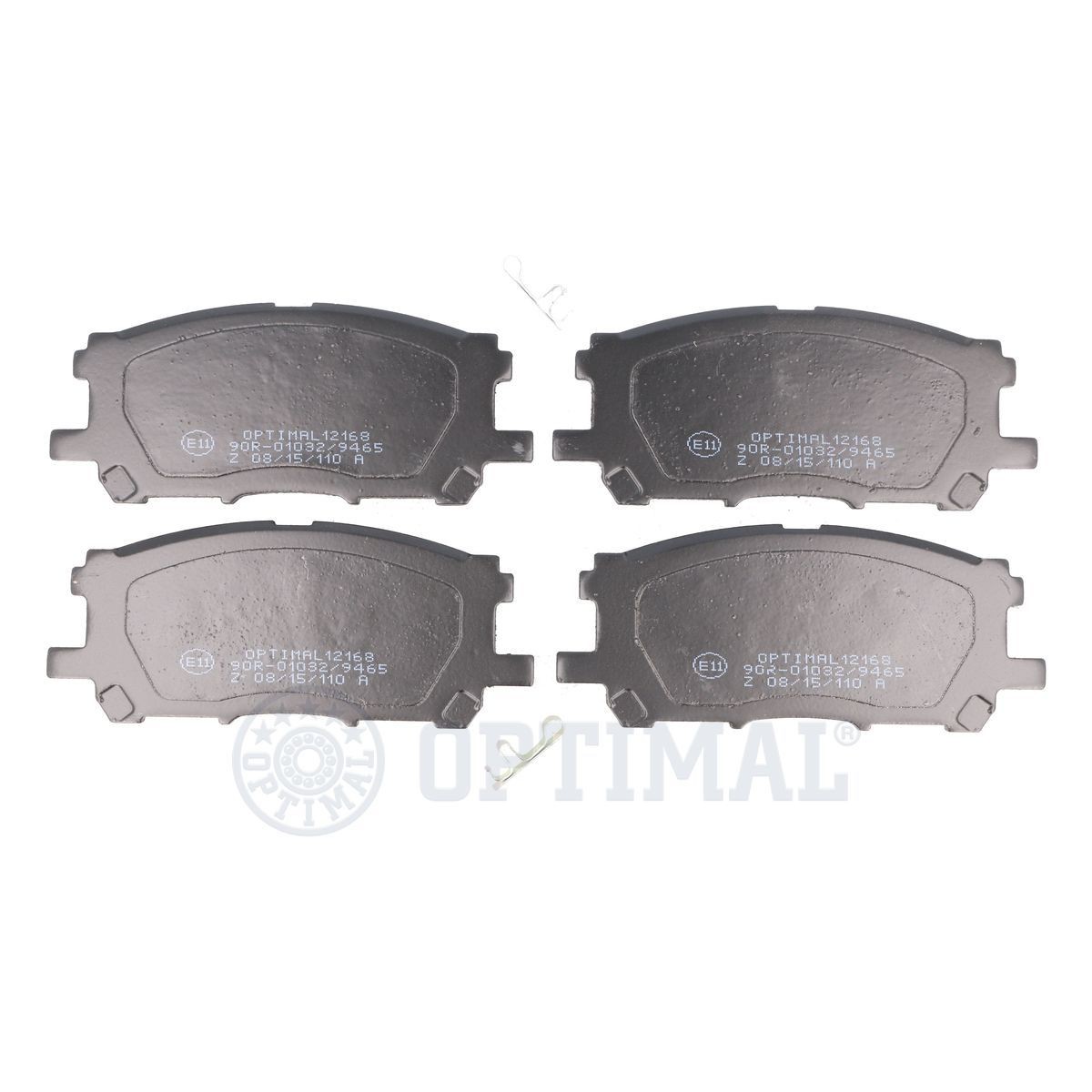 OPTIMAL BP-12168 Brake pad set Front Axle, with acoustic wear warning