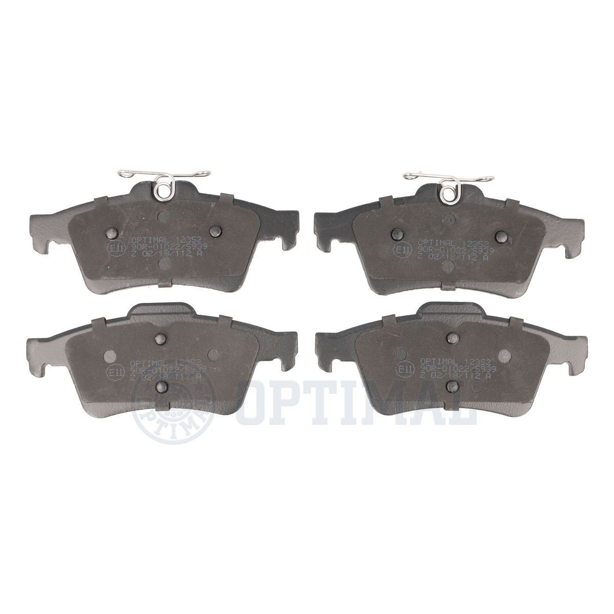 Peugeot 1007 Disk brake pads 13832504 OPTIMAL BP-12352 online buy