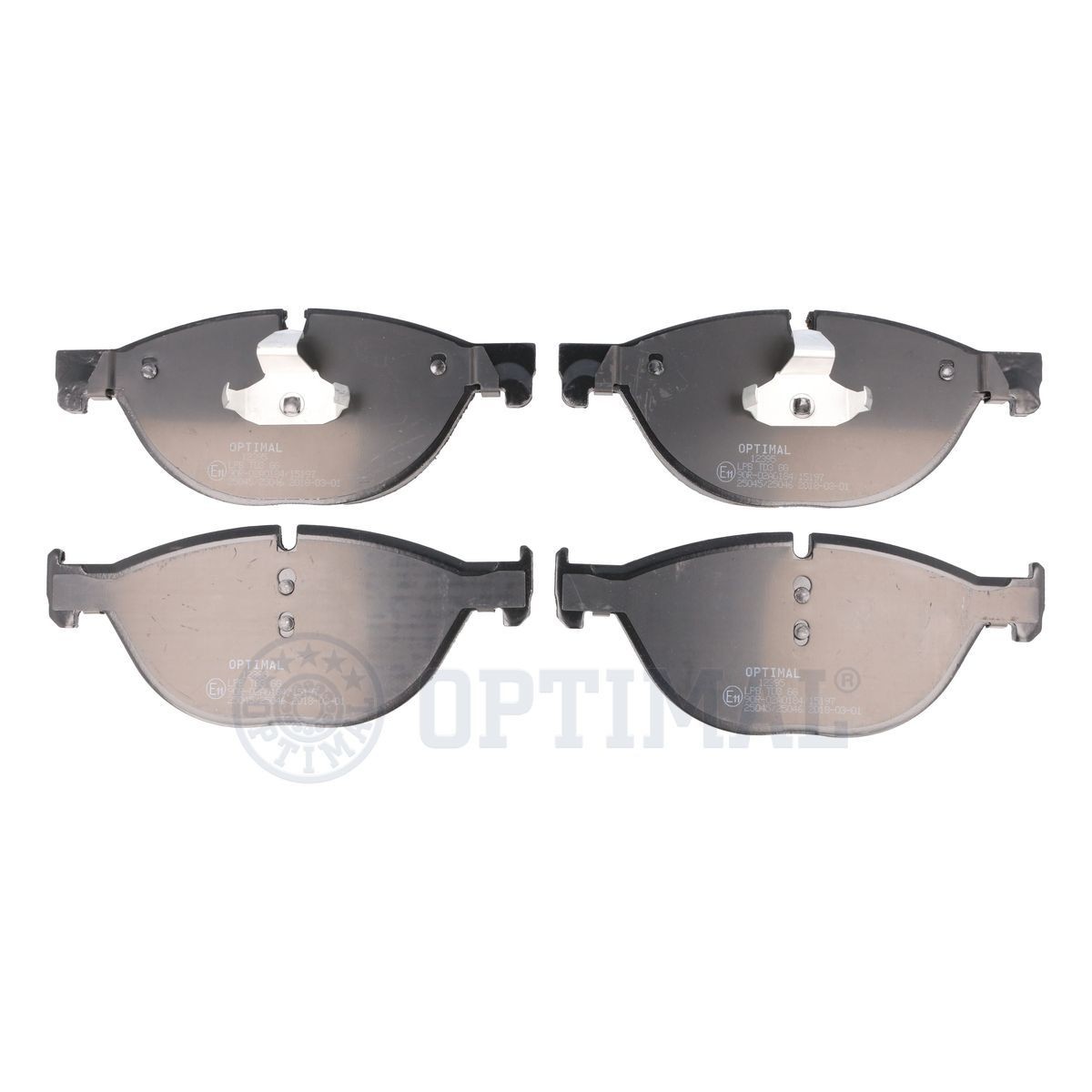OPTIMAL BP-12395 Brake pad set Front Axle, prepared for wear indicator, excl. wear warning contact