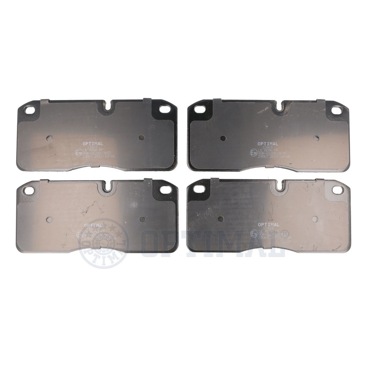 OPTIMAL BP-12469 Brake pad set Front Axle, prepared for wear indicator, excl. wear warning contact