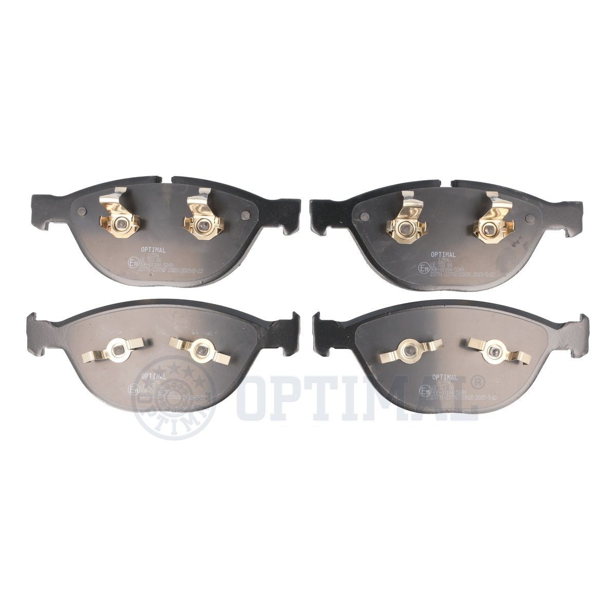 23791 OPTIMAL Front Axle Height: 79,3mm, Width: 193mm, Thickness: 20,1mm Brake pads BP-12596 buy