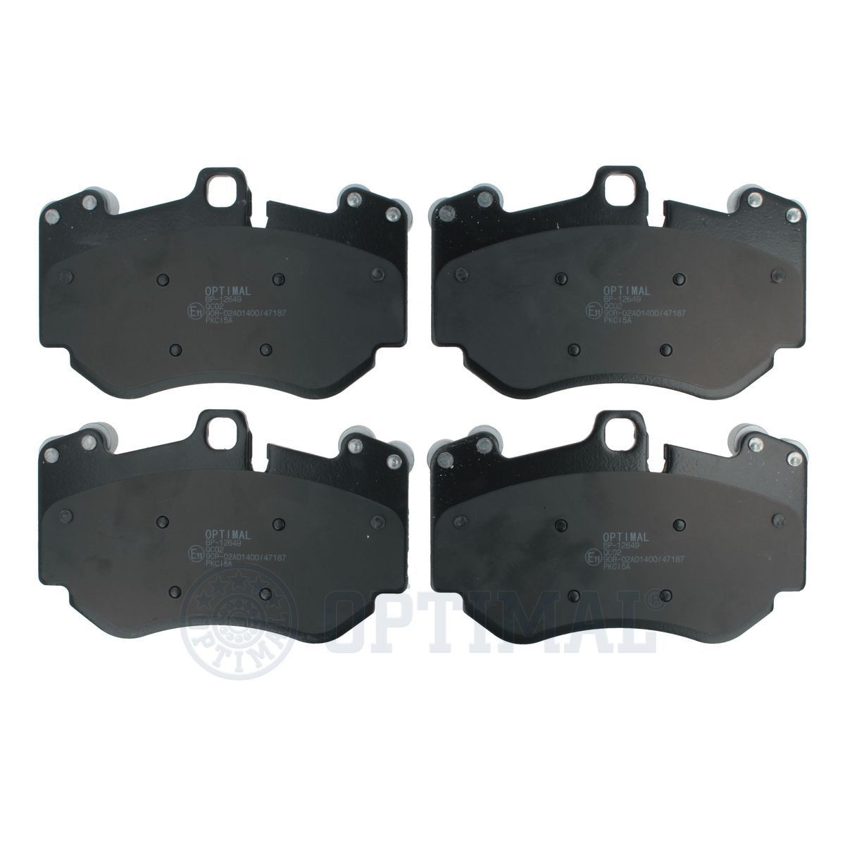 OPTIMAL BP-12649 Brake pad set Front Axle, with counterweights