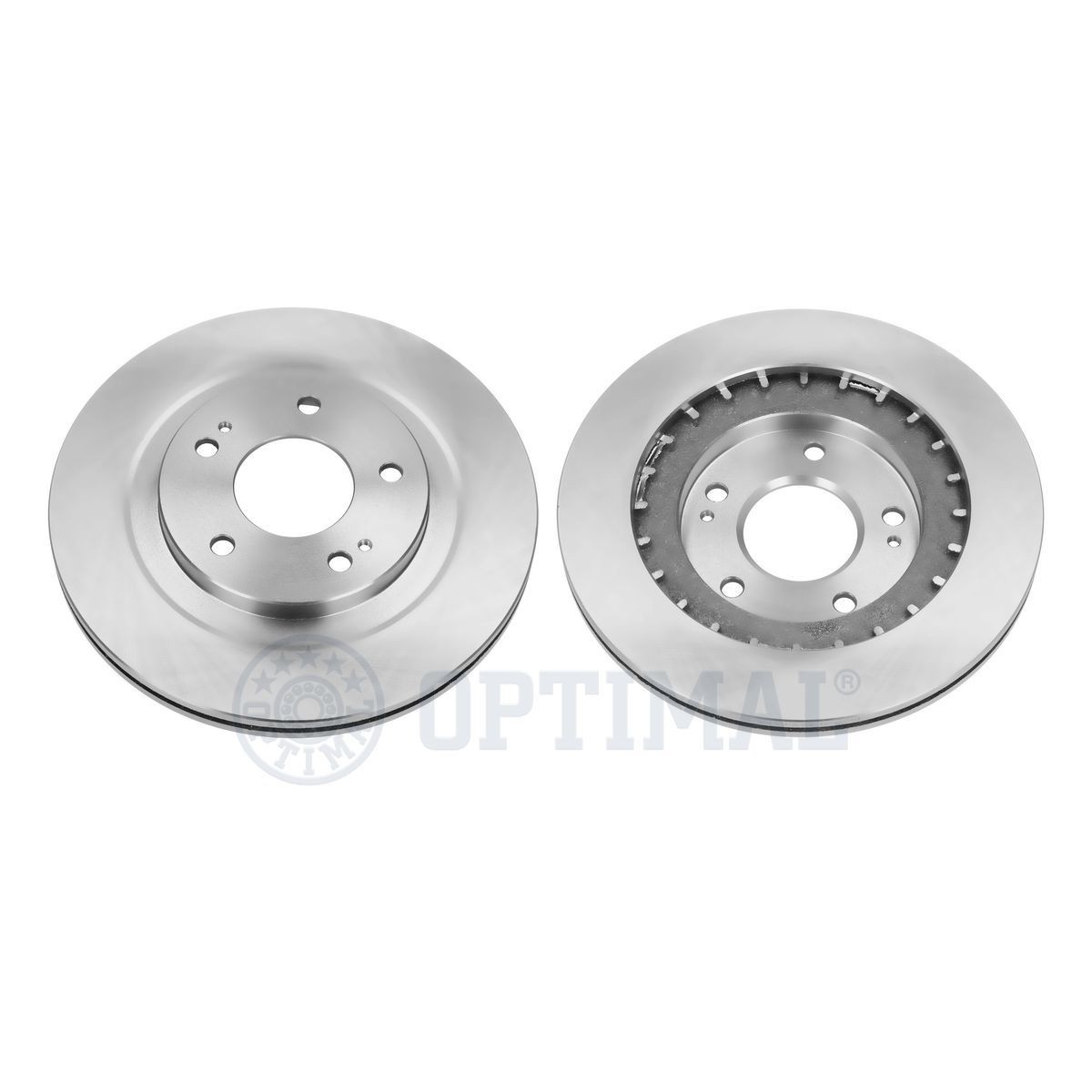 OPTIMAL BS-8522C Brake disc Front Axle, 285x22mm, 5/7, Vented, Coated