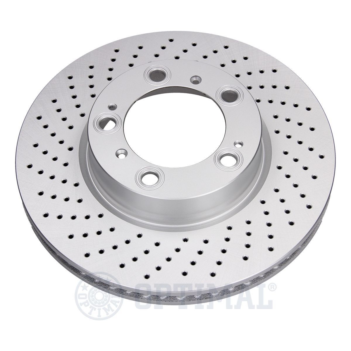 OPTIMAL BS-8898HC Brake disc Front Axle Left, 318x28mm, 5/9, perforated/vented, Coated, High-carbon