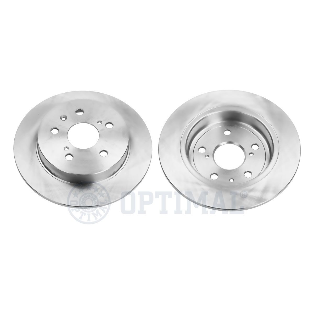 Brake disc kit OPTIMAL Rear Axle, 278x9mm, 5/8, solid, Coated - BS-9156C