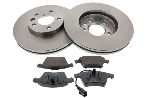 MAPCO 47776 Brake discs and pads set Vented, incl. wear warning contact