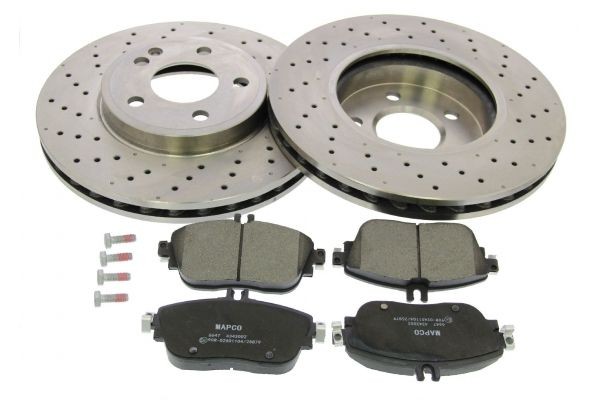 MAPCO 47847 MERCEDES-BENZ A-Class 2014 Discs and pads